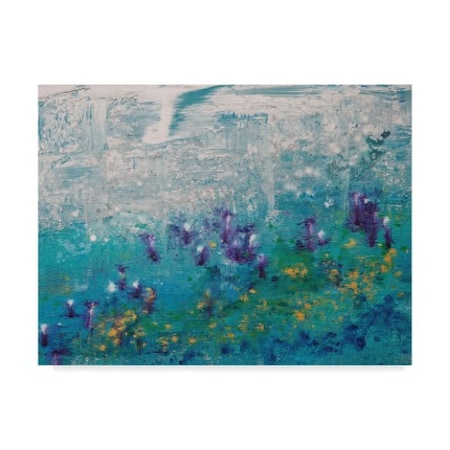 Hilary Winfield 'Silver Gardenscape' Canvas Art,24x32